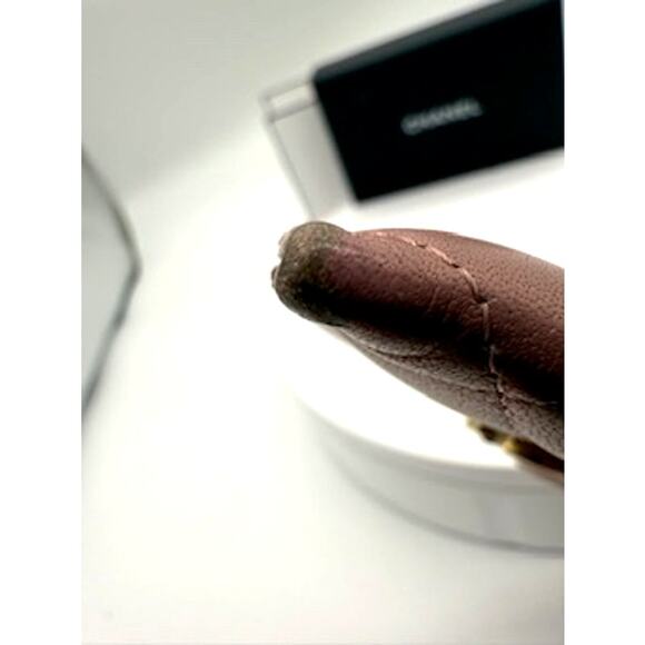 Chanel Metallic Quilted Boy Card Holder Pink*FULL INCLUSION*original COA CARD - Picture 12 of 13